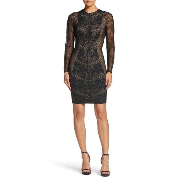 Dress the Population Dresses & Skirts - Dress The Population Tori Lace Overlay Body-Con Dress Size M